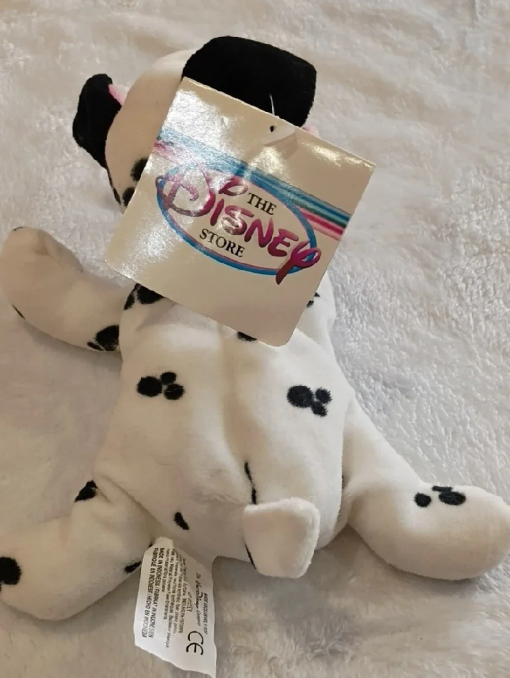 Disney Black & White Dalmatian Plush Toy with Blue Collar